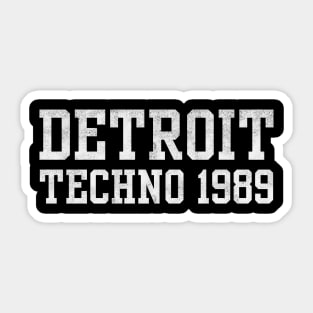 Detroit Techno 1989 Sticker